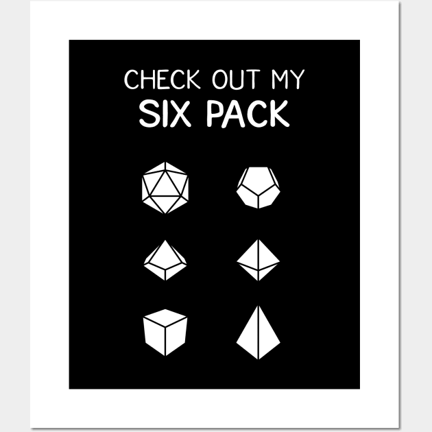 Check Out My Six Pack Funny Dice Wall Art by pixeptional